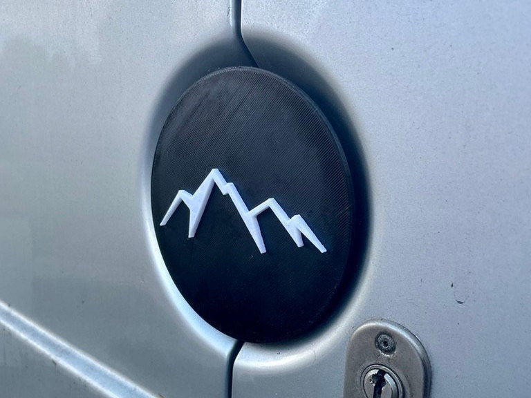 Mountain Rear Door Emblem for Mercedes Sprinter & VW Crafter Vans - Direct Fit, Easy Install