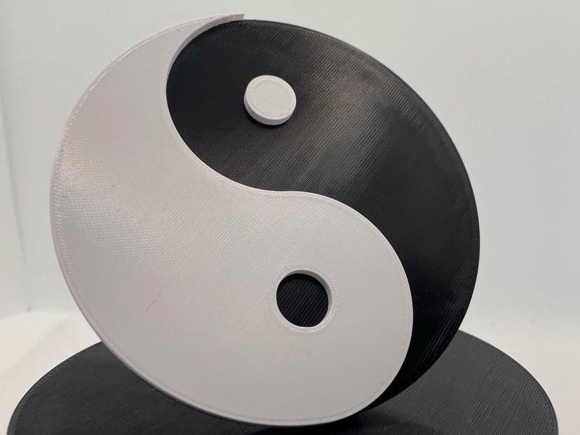 Yin Yang Badge Sprinter/Crafter 06-24 3D Printed, VW, Camper, Conversion, Work Van, Commercial, Lifestyle, Unique, Peace, Mercedes
