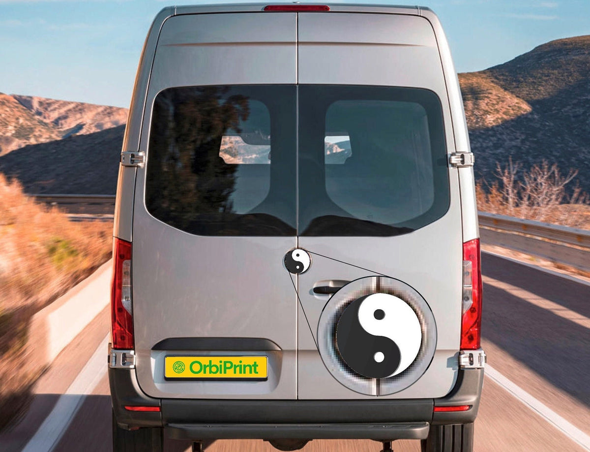 Yin Yang Badge Sprinter/Crafter 06-24 3D Printed, VW, Camper, Conversion, Work Van, Commercial, Lifestyle, Unique, Peace, Mercedes