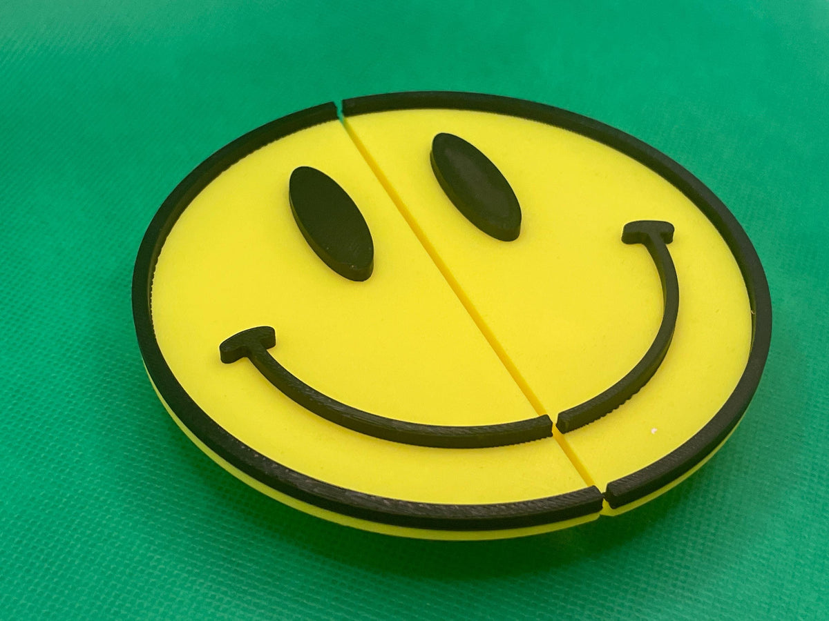Smiley Face Rear Door Split Emblem for Mercedes Sprinter & VW Crafter - Badge for Tyre Carrier - Direct Fit