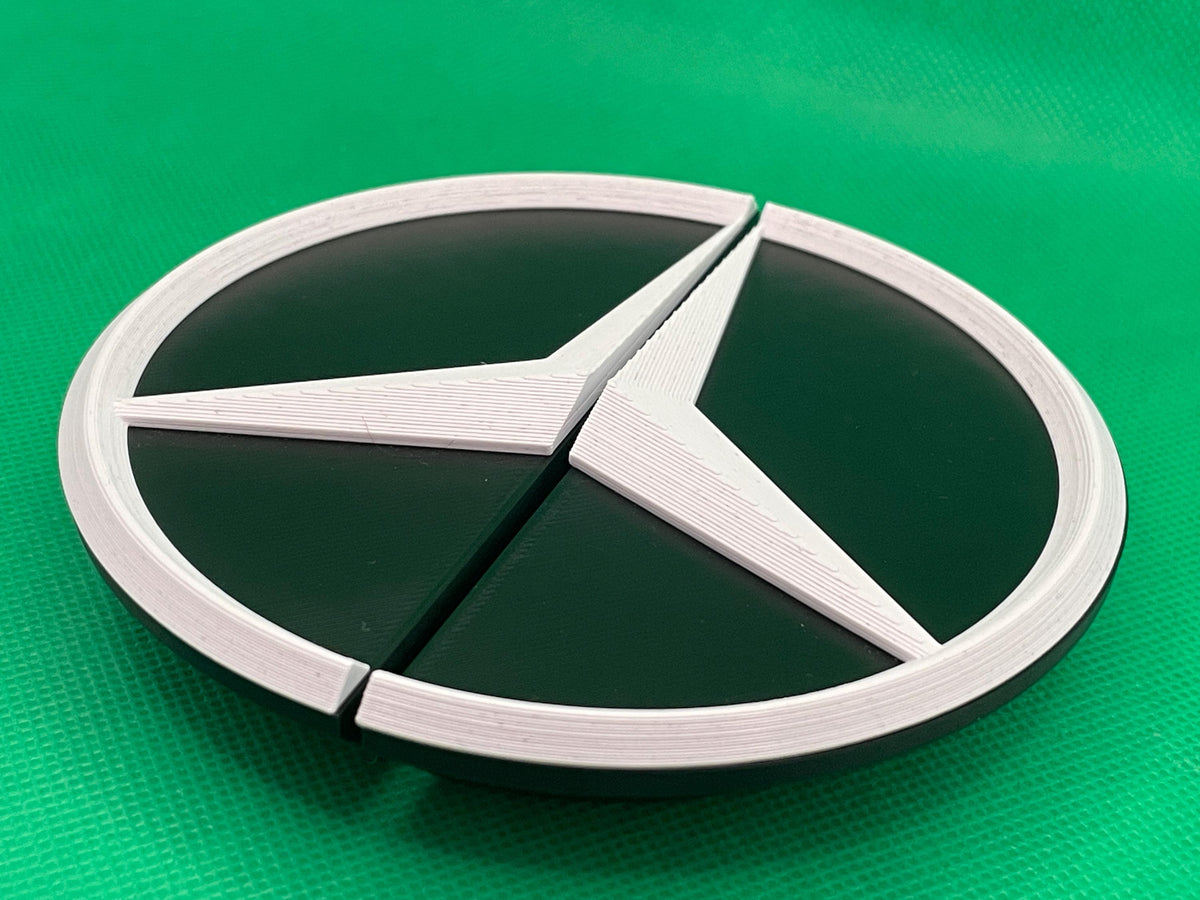MB Logo Rear Door Split Emblem for Mercedes Sprinter & VW Crafter Vans - Durable, Stylish Replacement Badge for Tyre Carrier - Perfect Fit