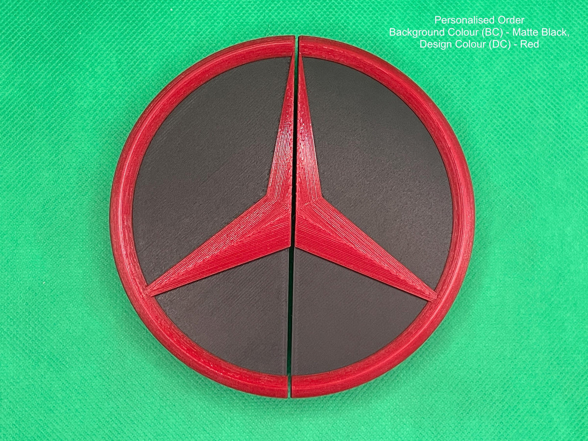 MB Logo Rear Door Split Emblem for Mercedes Sprinter & VW Crafter Vans - Durable, Stylish Replacement Badge for Tyre Carrier - Perfect Fit