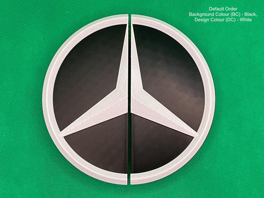 MB Logo Rear Door Split Emblem for Mercedes Sprinter & VW Crafter Vans - Durable, Stylish Replacement Badge for Tyre Carrier - Perfect Fit