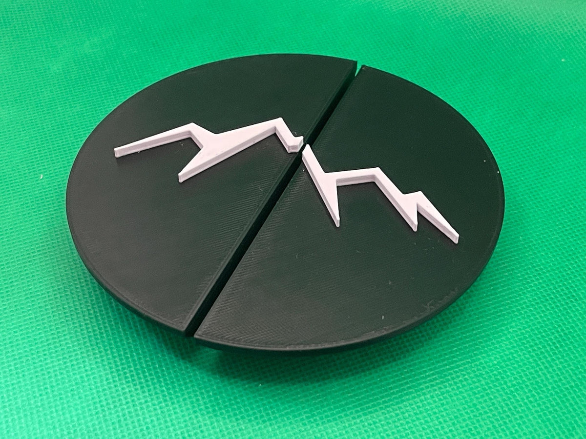 Mountain Rear Door Split Emblem for Mercedes Sprinter & VW Crafter Vans - Durable, Stylish Replacement Badge for Tyre Carrier - Perfect Fit