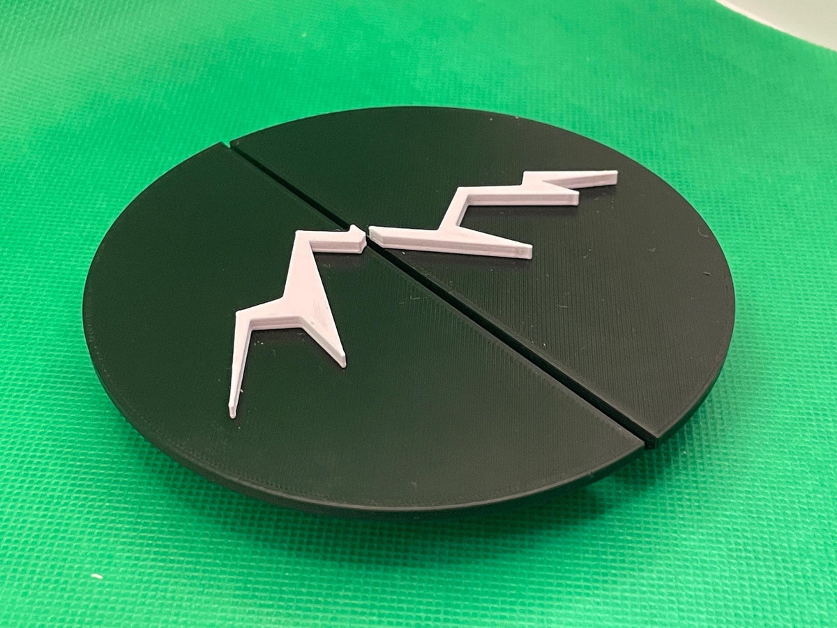 Mountain Rear Door Split Emblem for Mercedes Sprinter & VW Crafter Vans - Durable, Stylish Replacement Badge for Tyre Carrier - Perfect Fit