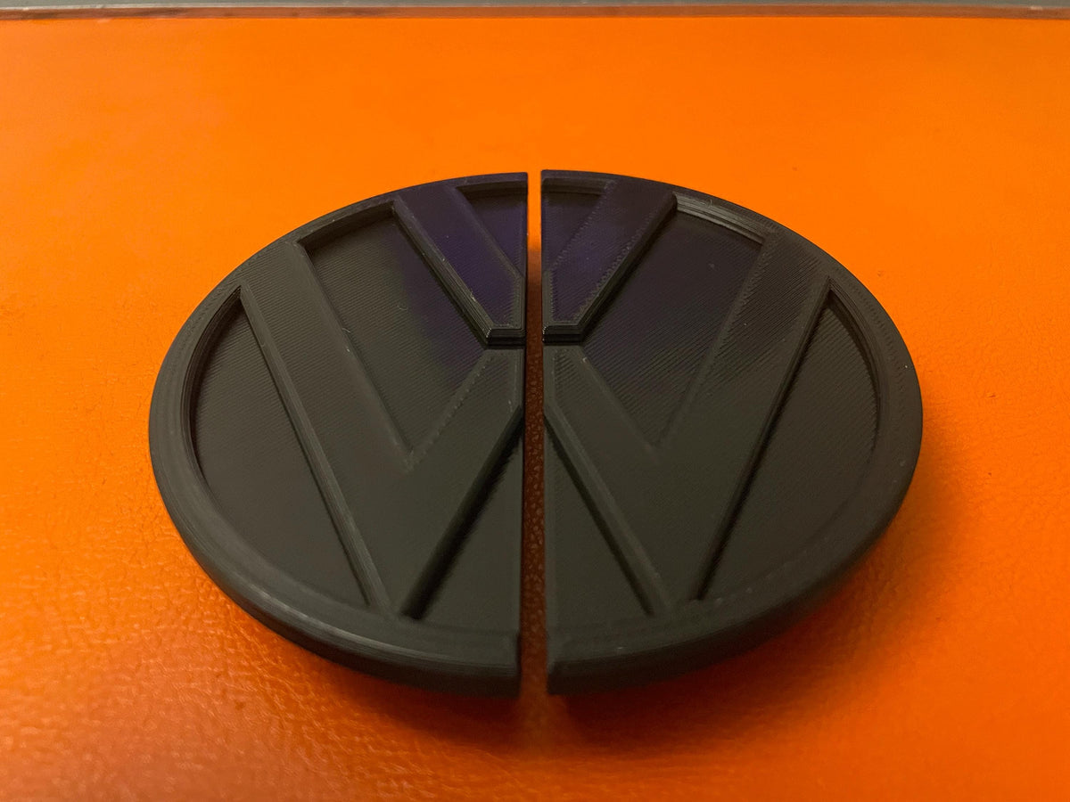 VW Logo Rear Door Split Emblem for Mercedes Sprinter & VW Crafter Vans - Durable, Stylish Replacement Badge for Tyre Carrier - Perfect Fit