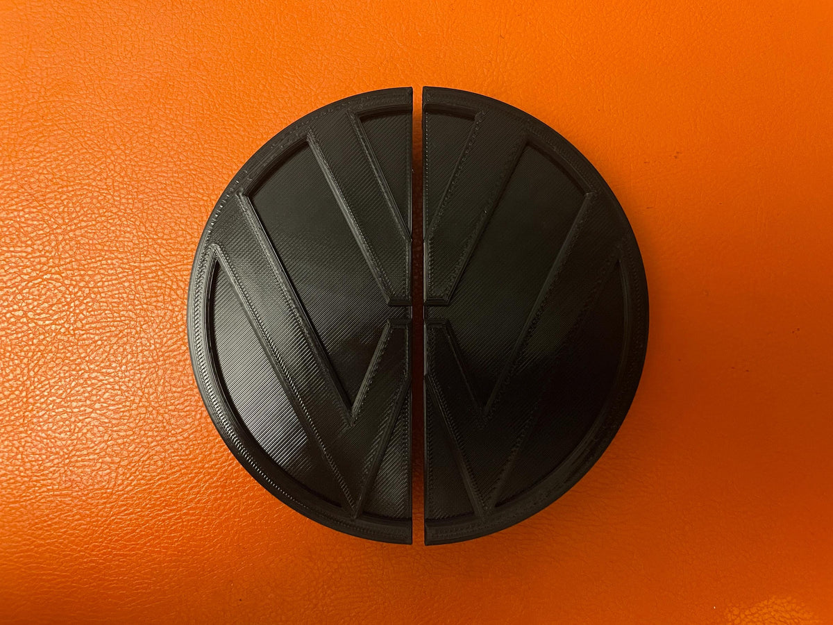 VW Logo Rear Door Split Emblem for Mercedes Sprinter & VW Crafter Vans - Durable, Stylish Replacement Badge for Tyre Carrier - Perfect Fit