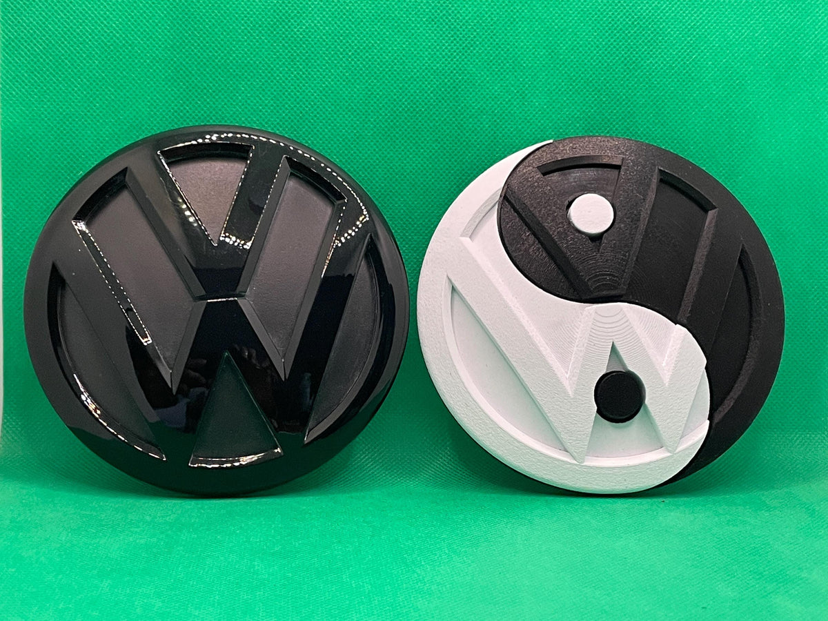Yin Yang 130mm T5/T6/Caddy for VW Transporter Vans- Durable, Stylish Replacement Badge - Exact Fit, Reversible, Rear Door