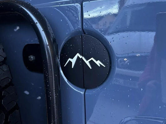 Mountain Rear Door Split Emblem for Mercedes Sprinter & VW Crafter Vans - Durable, Stylish Replacement Badge for Tyre Carrier - Perfect Fit