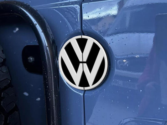 VW Logo Rear Door Split Emblem for Mercedes Sprinter & VW Crafter Vans - Durable, Stylish Replacement Badge for Tyre Carrier - Perfect Fit