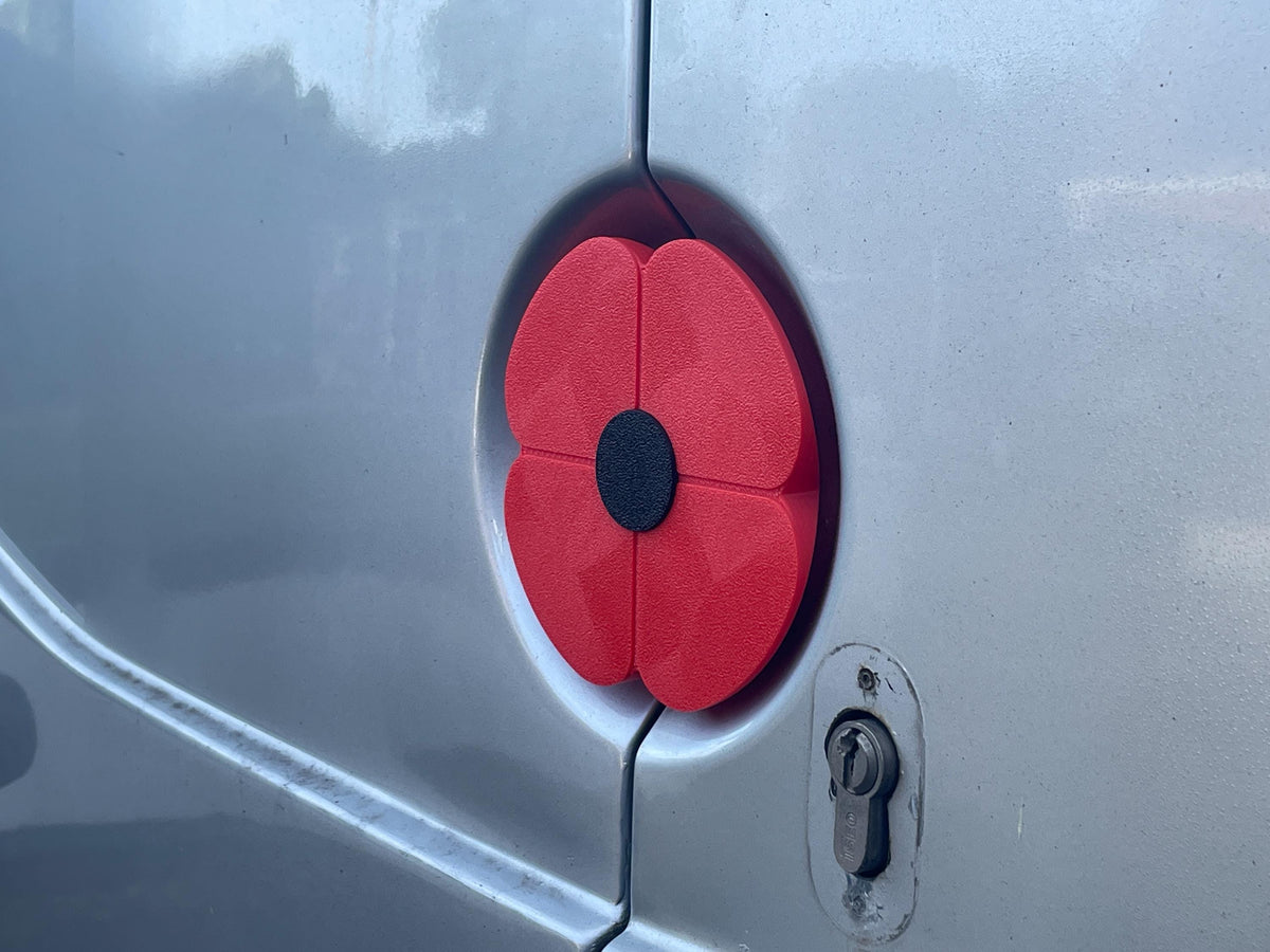 Poppy Rear Door Emblem for Mercedes Sprinter & VW Crafter Vans - Direct Fit, Easy Install
