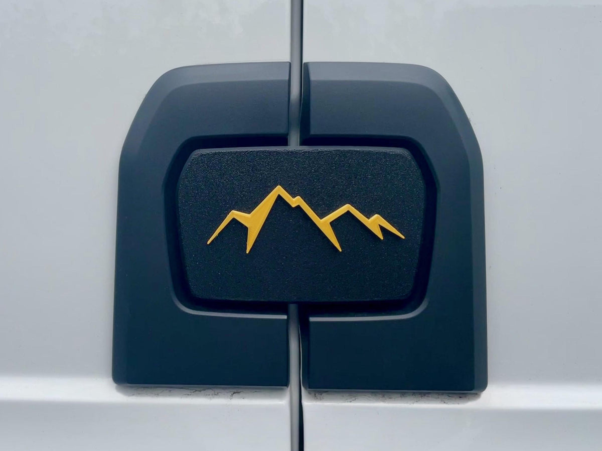Mountain Rear Door Emblem for MAN TGE - Full Replacement Badge - Direct Fit, Easy Install