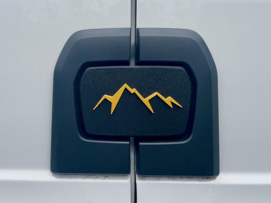 Mountain Rear Door Emblem for MAN TGE - Full Replacement Badge - Direct Fit, Easy Install