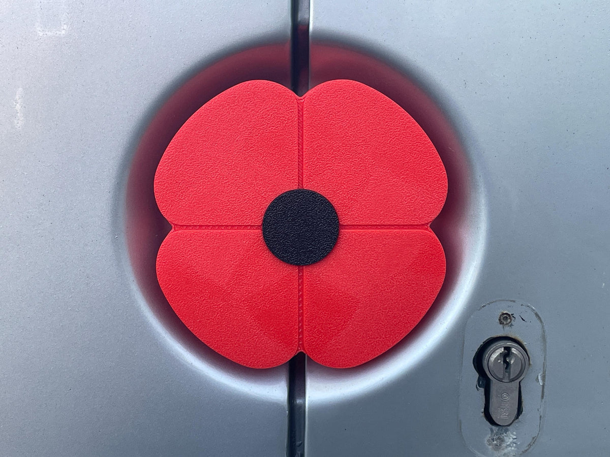 Poppy Rear Door Emblem for Mercedes Sprinter & VW Crafter Vans - Direct Fit, Easy Install