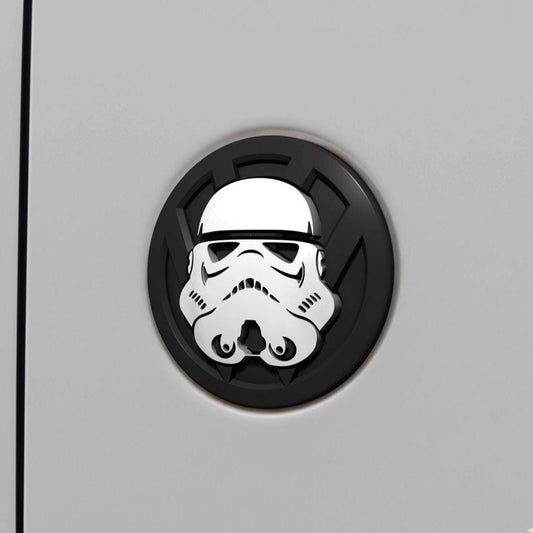 Stormtrooper T6/T5/Caddy 130mm/110mm for VW Transporter Emblem - Durable, Replacement Badge - Factory Fit, Reversible, Rear Door