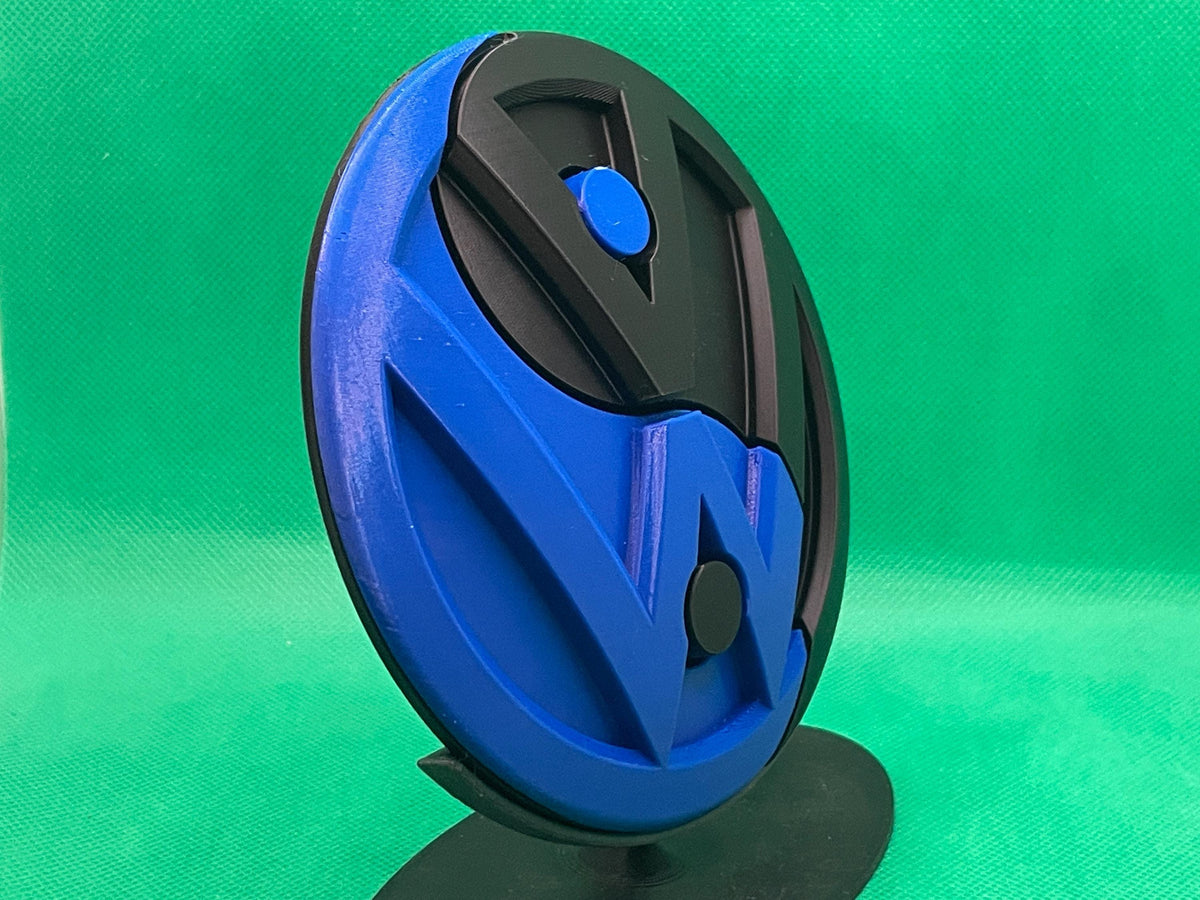 Yin Yang 130mm T5/T6/Caddy for VW Transporter Vans- Durable, Stylish Replacement Badge - Exact Fit, Reversible, Rear Door