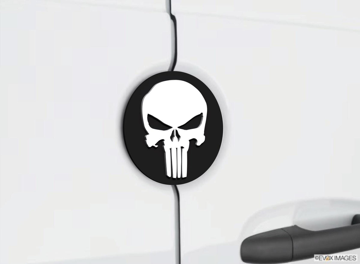 Skull Rear Door Emblem for Mercedes Sprinter & VW Crafter Vans - Direct Fit, Easy Install