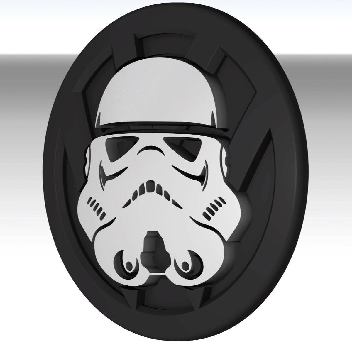 Stormtrooper T6/T5/Caddy 130mm/110mm for VW Transporter Emblem - Durable, Replacement Badge - Factory Fit, Reversible, Rear Door