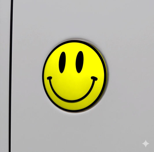 Smiley Face T5 / T6 / Caddy 130mm / 110mm for VW Transporter Emblem - Durable, Stylish Replacement Badge - OEM Fit, Reversible, Rear Door