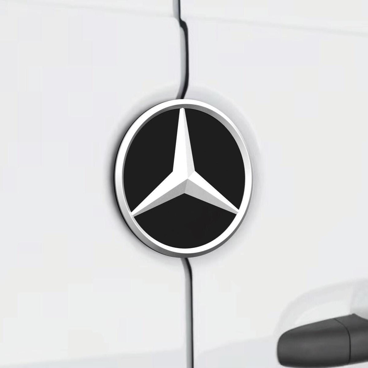 MB Logo Rear Door Emblem for Mercedes Sprinter & VW Crafter Vans - Direct Fit, Easy Install