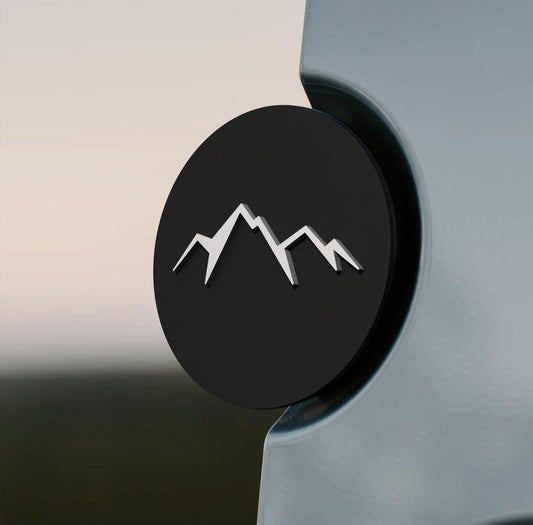 Mountain Rear Door Emblem for Mercedes Sprinter & VW Crafter Vans - Direct Fit, Easy Install
