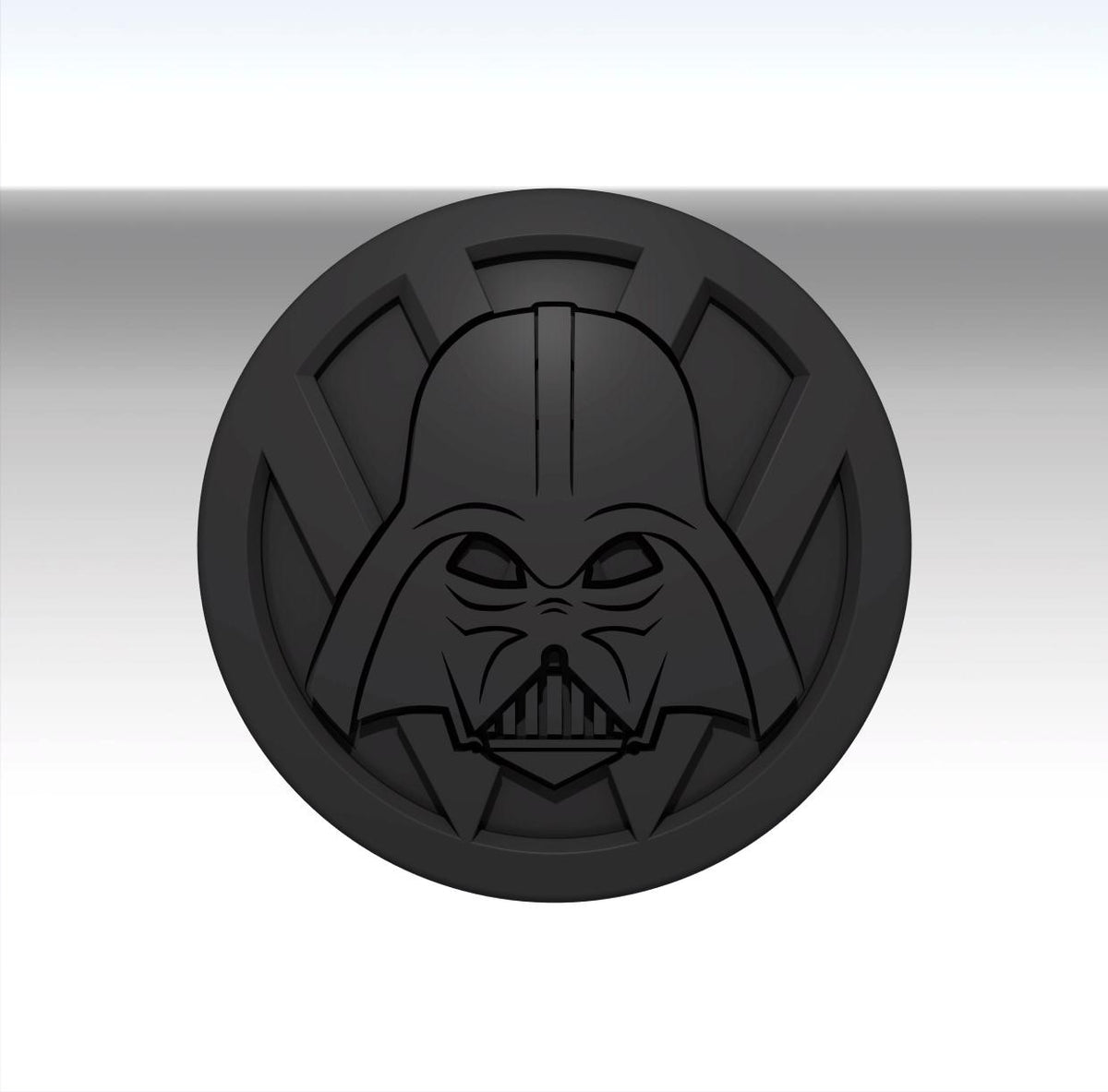 Darth Vader T6/T5/Caddy 130mm/110mm for VW Transporter Emblem - Durable, Replacement Badge - Factory Fit, Reversible, Rear Door