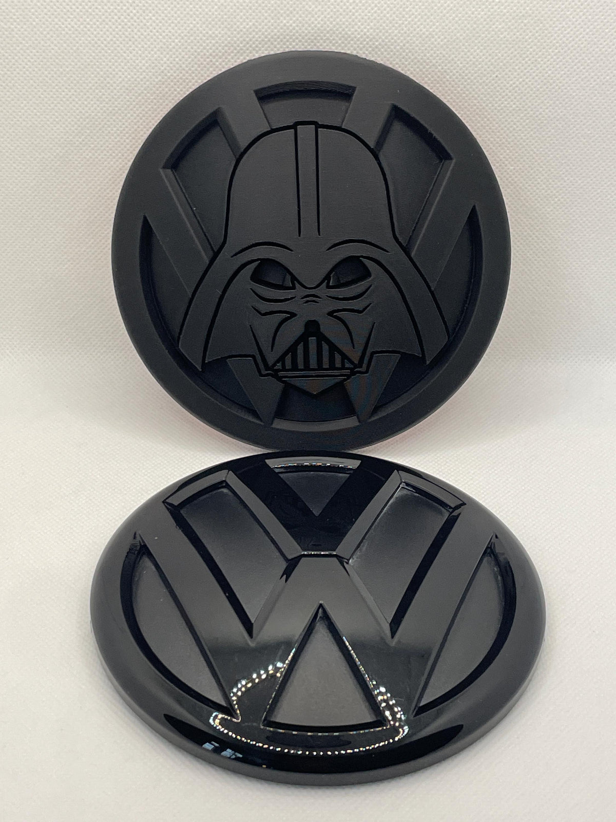 Darth Vader T6/T5/Caddy 130mm/110mm for VW Transporter Emblem - Durable, Replacement Badge - Factory Fit, Reversible, Rear Door