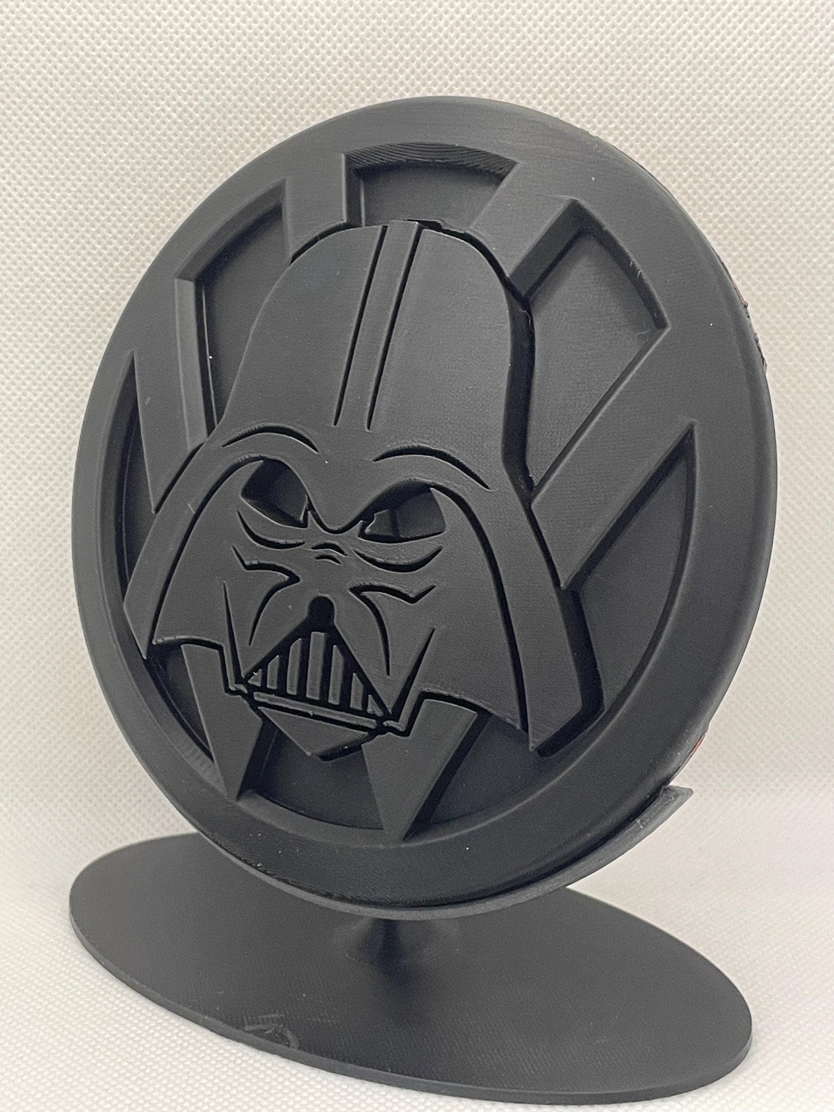 Darth Vader T6/T5/Caddy 130mm/110mm for VW Transporter Emblem - Durable, Replacement Badge - Factory Fit, Reversible, Rear Door