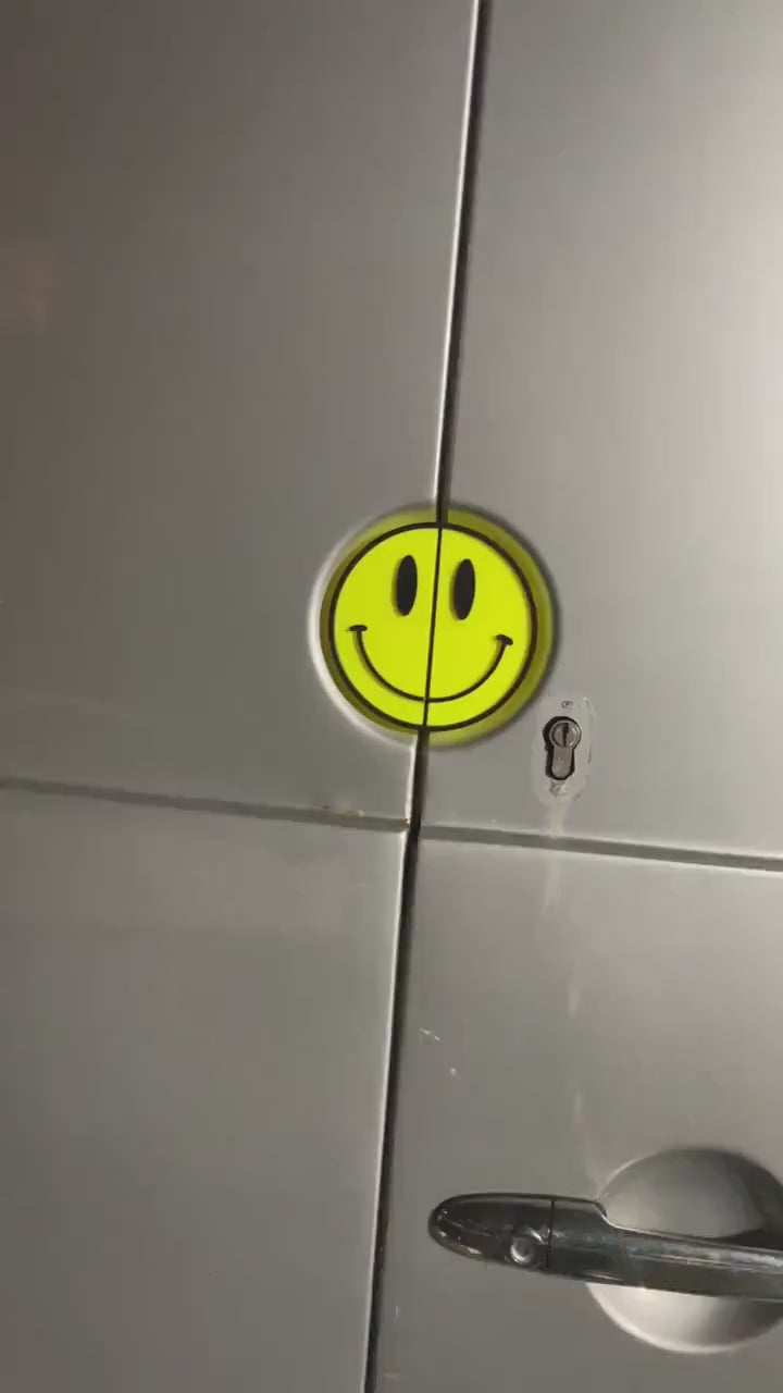 Smiley Face Rear Door Split Emblem for Mercedes Sprinter & VW Crafter - Badge for Tyre Carrier - Direct Fit