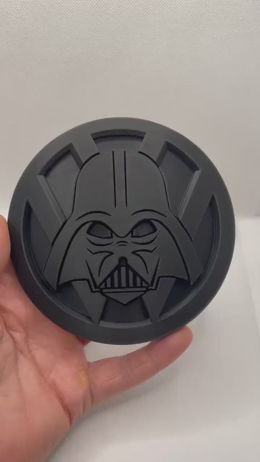 Darth Vader T6/T5/Caddy 130mm/110mm for VW Transporter Emblem - Durable, Replacement Badge - Factory Fit, Reversible, Rear Door